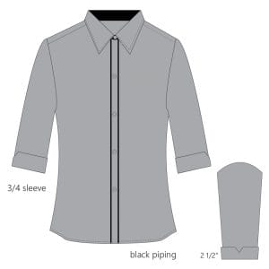 3/4 Sleeve Shirt Female (RKUCPS055)