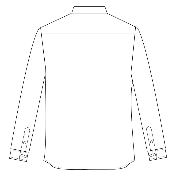 Butler Shirt - Male - Long Sleeve White (RKUCPS061) - Image 2