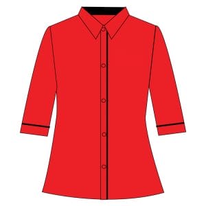 Corporate Shirt Female 3/4 Sleeve (RKUCPS051)