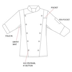 Plain Cook Jacket (RKURSU2)