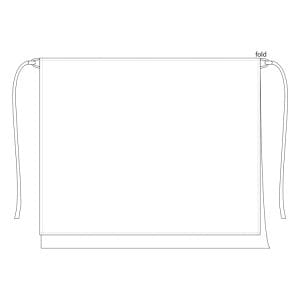 Plain White Apron (RKUA020)